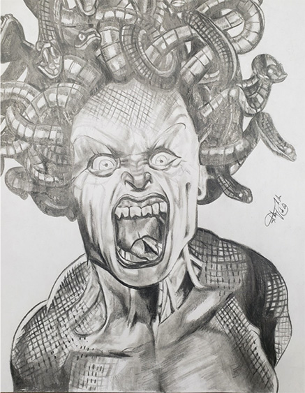 Sterling Ash's thumbnail image of the drawing titled Portrait